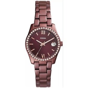 Horlogeband Fossil ES4320 Roestvrij staal (RVS) Bruin 16mm